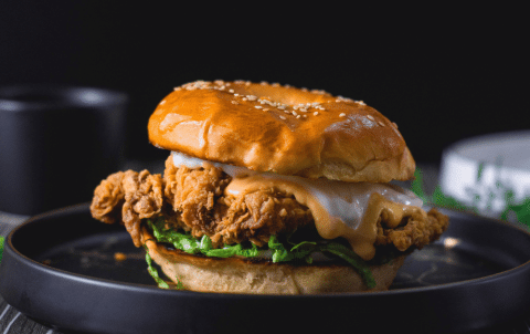 Kipburger - bij Brasserie Tuinzicht in Hilversum
